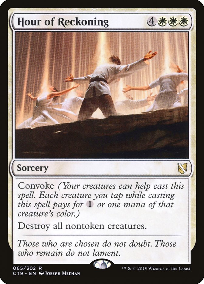 Hour of Reckoning [Commander 2019] Magic: The Gathering