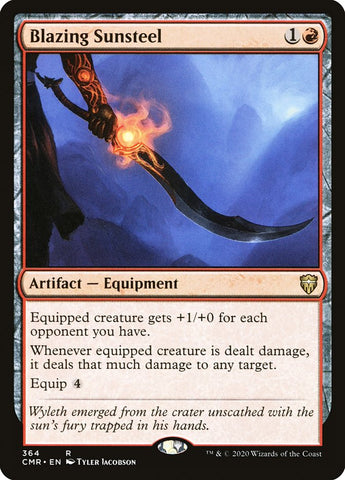 Blazing Sunsteel [Commander Legends] Magic: The Gathering
