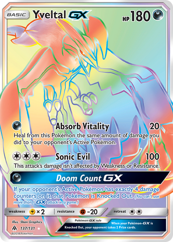 Yveltal GX (137/131) [Sun & Moon: Forbidden Light] Pokémon