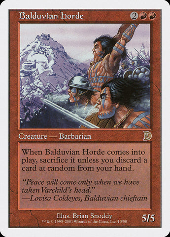 Balduvian Horde [Deckmasters] Magic: The Gathering