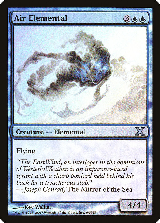 Air Elemental (Premium Foil) [Tenth Edition] Magic: The Gathering