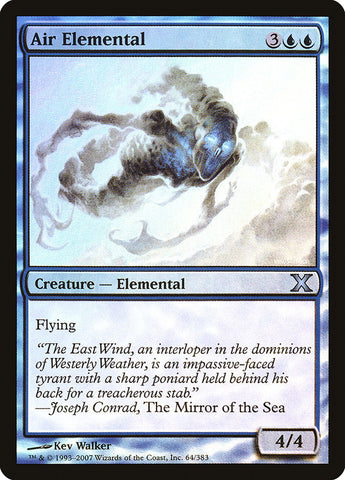 Air Elemental (Premium Foil) [Tenth Edition] Magic: The Gathering
