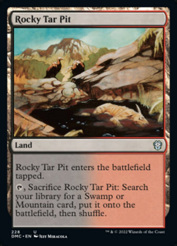 Rocky Tar Pit [Dominaria United Commander] Magic: The Gathering