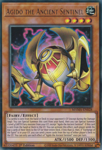 Agido the Ancient Sentinel [MAMA-EN028] Ultra Rare Yu-Gi-Oh!