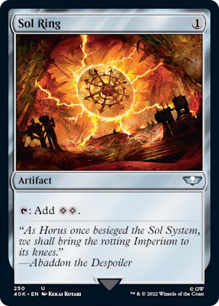 Sol Ring (250) (Surge Foil) [Warhammer 40,000] Magic: The Gathering