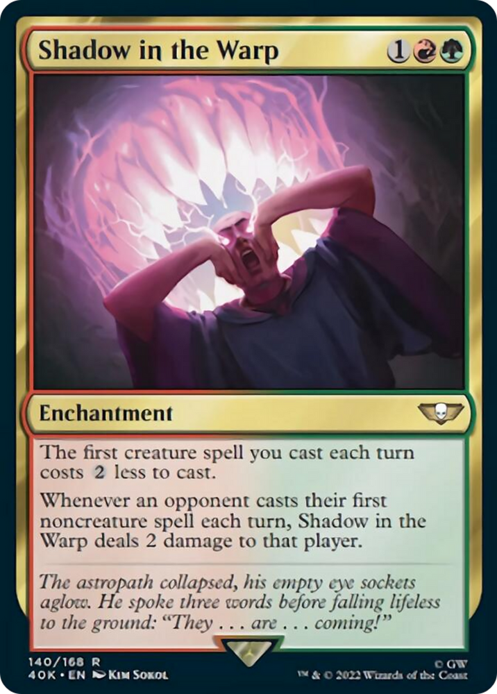 Shadow in the Warp (Surge Foil) [Warhammer 40,000] Magic: The Gathering