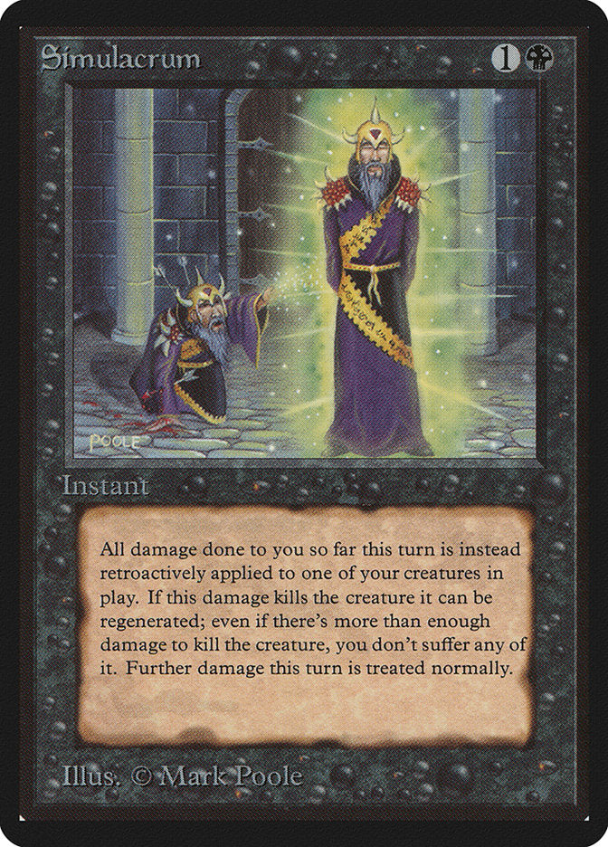 Simulacrum [Beta Edition] Magic: The Gathering