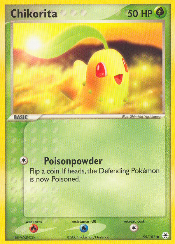 Chikorita (55/101) [EX: Hidden Legends] Pokémon