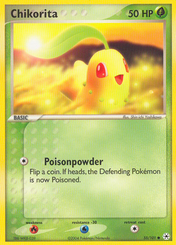 Chikorita (55/101) [EX: Hidden Legends] Pokémon