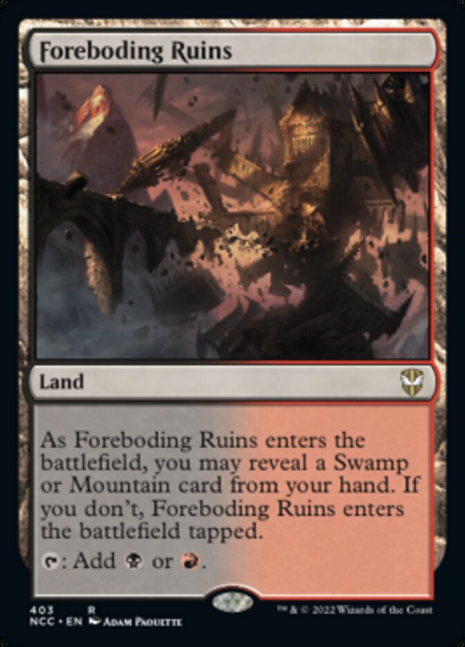 Foreboding Ruins [Streets of New Capenna Commander] Magic: The Gathering