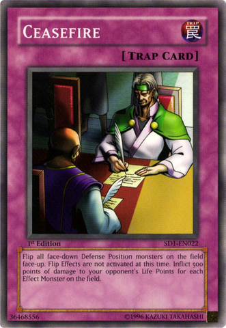 Ceasefire [SD1-EN022] Common Yu-Gi-Oh!