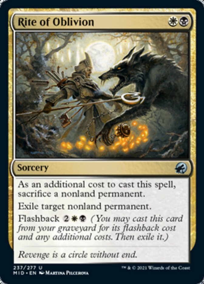Rite of Oblivion [Innistrad: Midnight Hunt] Magic: The Gathering