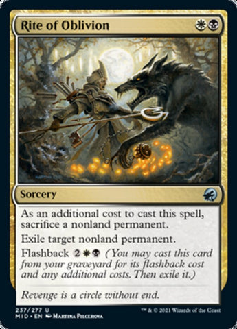 Rite of Oblivion [Innistrad: Midnight Hunt] Magic: The Gathering