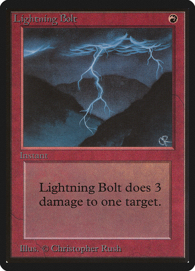 Lightning Bolt [Beta Edition] Magic: The Gathering