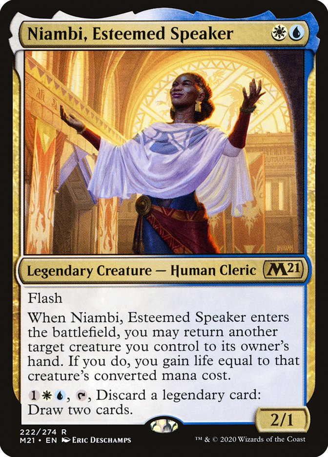 Niambi, Esteemed Speaker [Core Set 2021] Magic: The Gathering