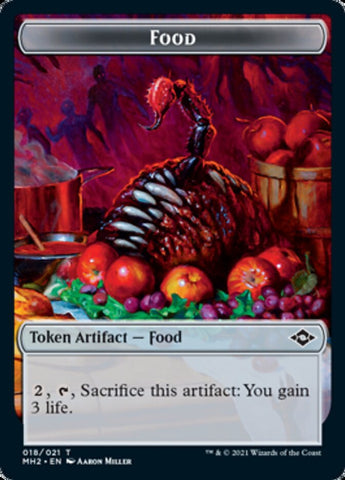 Beast // Food (18) Double-Sided Token [Modern Horizons 2 Tokens] Magic: The Gathering
