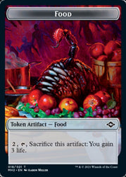 Food (18) // Timeless Dragon Double-Sided Token [Modern Horizons 2 Tokens] Magic: The Gathering