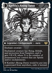 Katilda, Dawnhart Martyr // Katilda's Rising Dawn (Showcase Eternal Night) [Innistrad: Crimson Vow] Magic: The Gathering