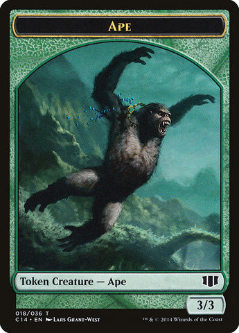 Ape // Zombie (011/036) Double-Sided Token [Commander 2014 Tokens] Magic: The Gathering