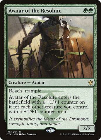 Avatar of the Resolute [Dragons of Tarkir] Magic: The Gathering