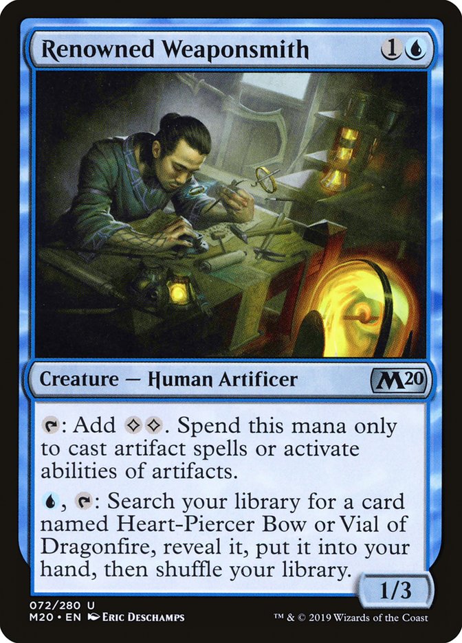 Renowned Weaponsmith [Core Set 2020] Magic: The Gathering