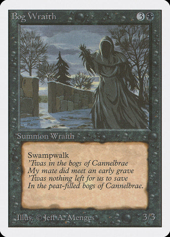 Bog Wraith [Unlimited Edition] Magic: The Gathering