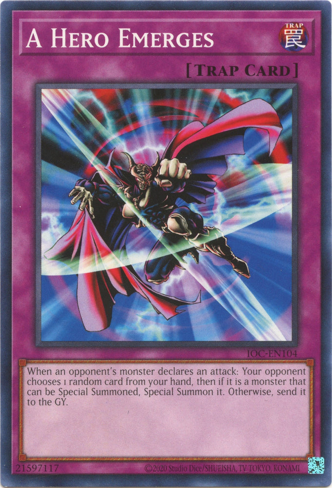 A Hero Emerges (25th Anniversary) [IOC-EN104] Common Yu-Gi-Oh!