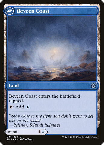 Beyeen Veil // Beyeen Coast [Zendikar Rising] Magic: The Gathering