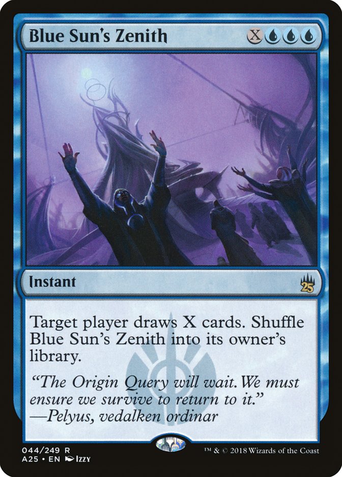 Blue Sun's Zenith [Masters 25] Magic: The Gathering