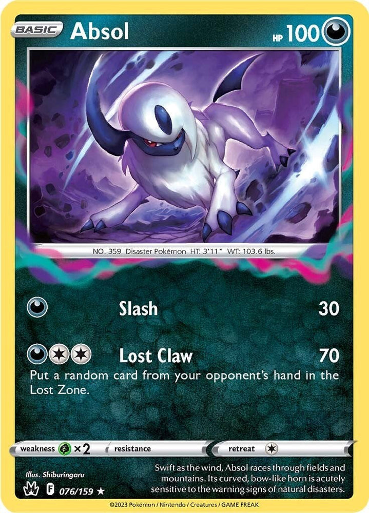 Absol (076/159) [Sword & Shield: Crown Zenith] Pokémon