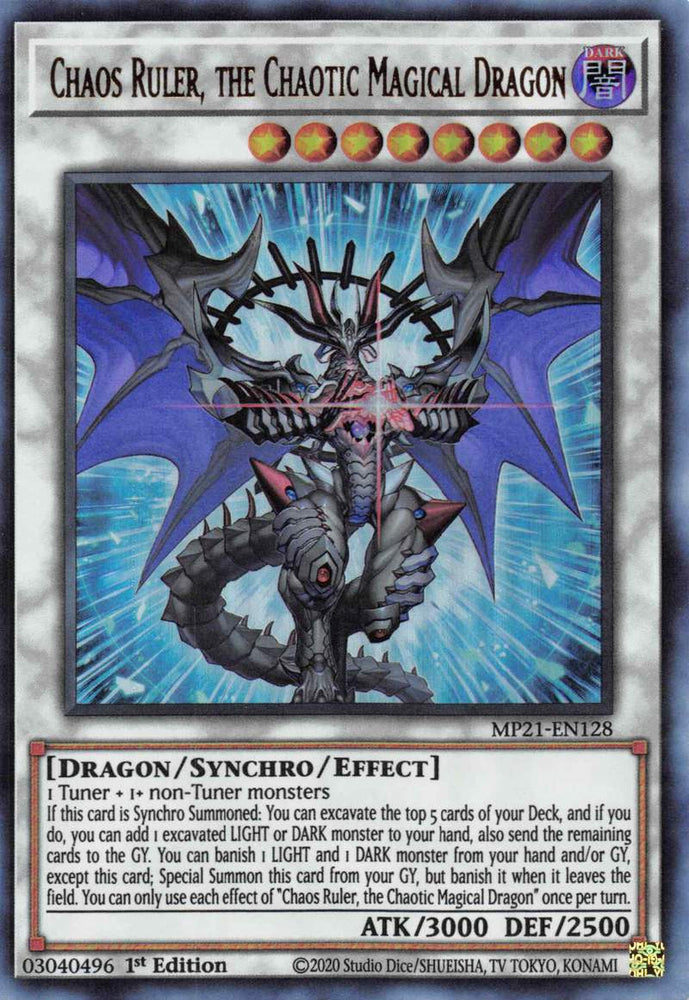 Chaos Ruler, the Chaotic Magical Dragon [MP21-EN128] Ultra Rare Yu-Gi-Oh!
