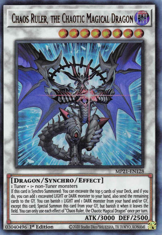 Chaos Ruler, the Chaotic Magical Dragon [MP21-EN128] Ultra Rare Yu-Gi-Oh!