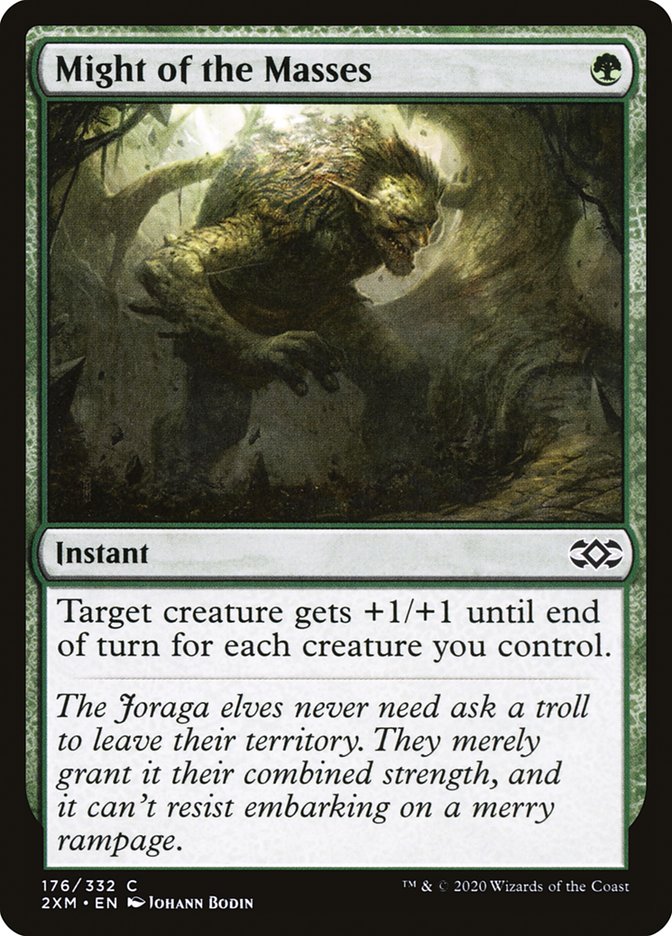 Might of the Masses [Double Masters] Magic: The Gathering