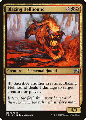 Blazing Hellhound [Magic Origins] Magic: The Gathering