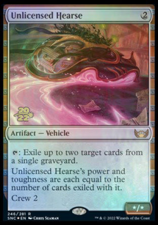 Unlicensed Hearse [Streets of New Capenna Prerelease Promos] Magic: The Gathering