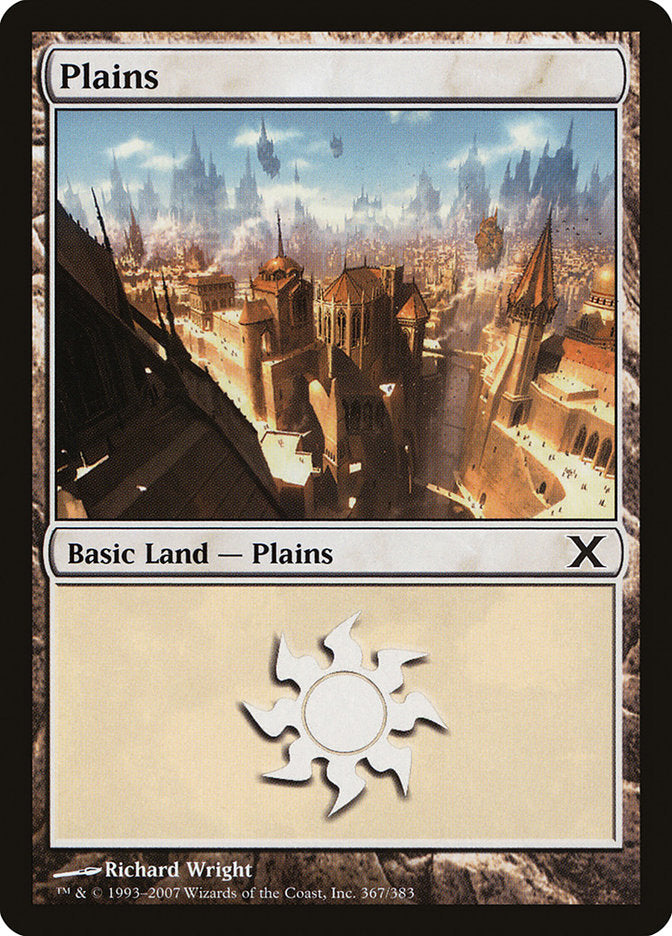 Plains (367) [Tenth Edition] Magic: The Gathering