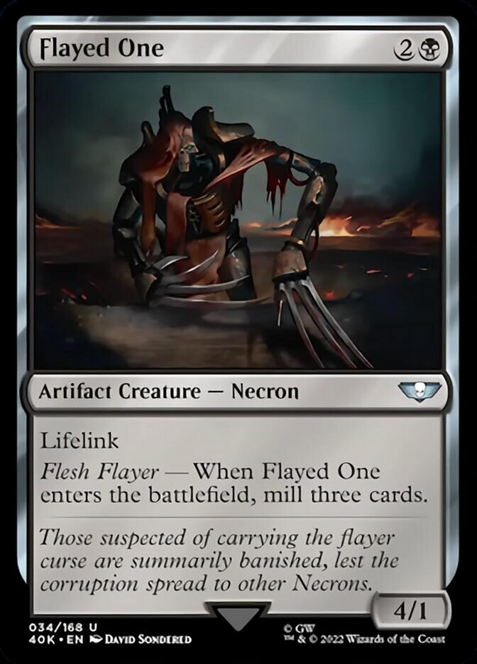 Flayed One (Surge Foil) [Warhammer 40,000] Magic: The Gathering
