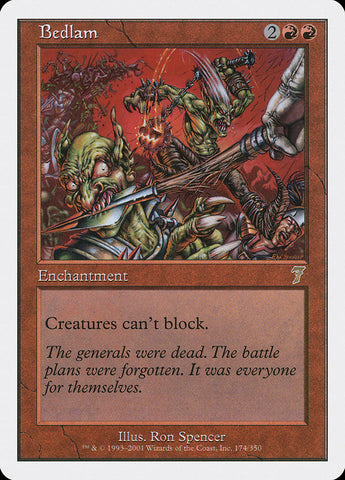 Bedlam [Seventh Edition] Magic: The Gathering