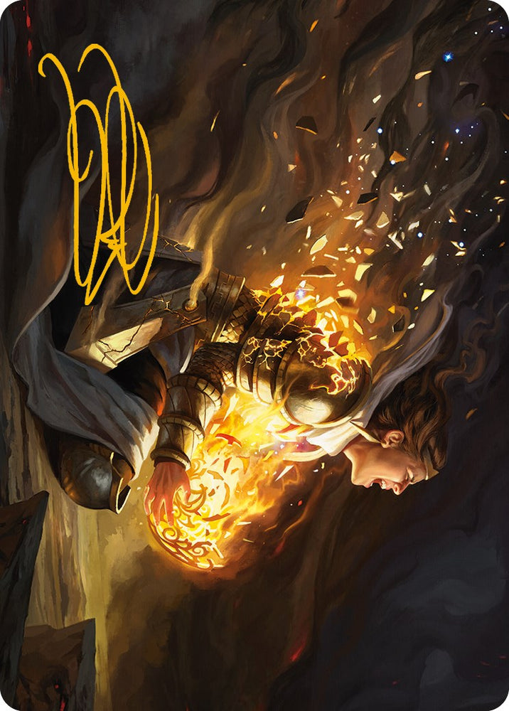 Vanish into Eternity Art Card (Gold-Stamped Signature) [Phyrexia: All Will Be One Art Series] Magic: The Gathering