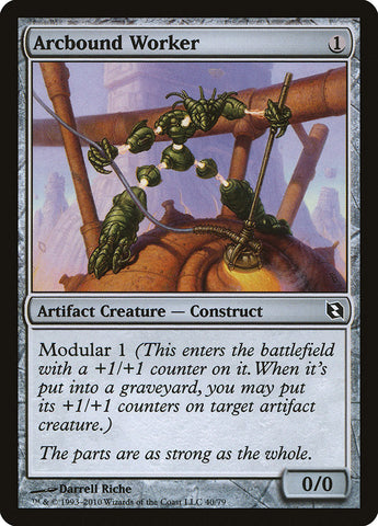 Arcbound Worker [Duel Decks: Elspeth vs. Tezzeret] Magic: The Gathering
