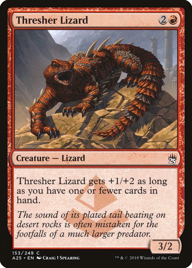Thresher Lizard [Masters 25] Magic: The Gathering
