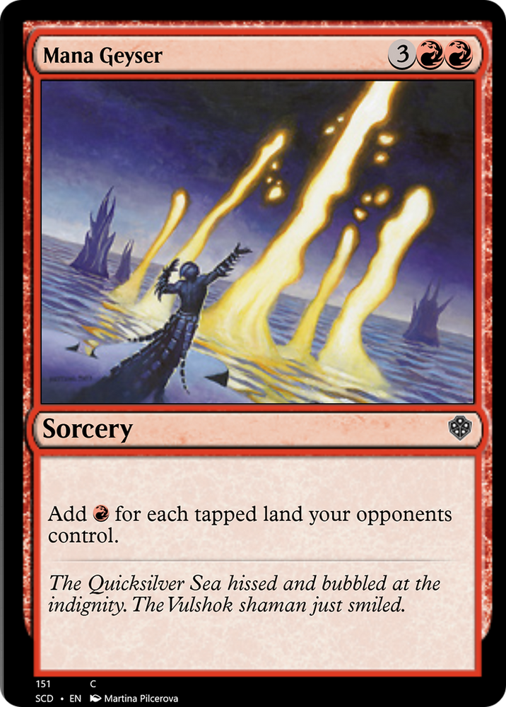 Mana Geyser [Starter Commander Decks] Magic: The Gathering