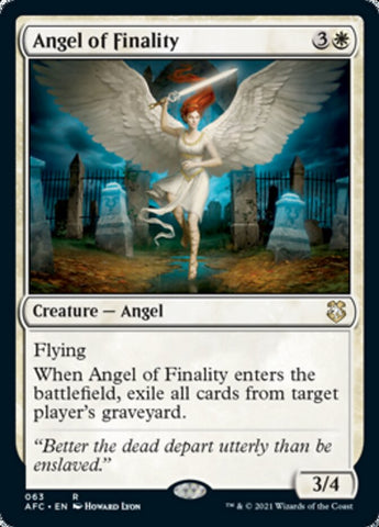 Angel of Finality [Dungeons & Dragons: Adventures in the Forgotten Realms Commander] Magic: The Gathering