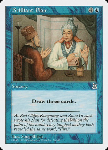 Brilliant Plan [Portal Three Kingdoms] Magic: The Gathering