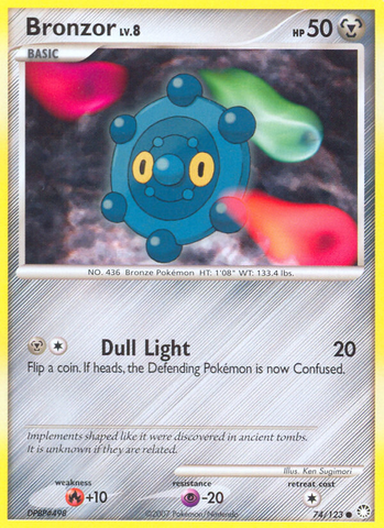 Bronzor (74/123) [Diamond & Pearl: Mysterious Treasures] Pokémon