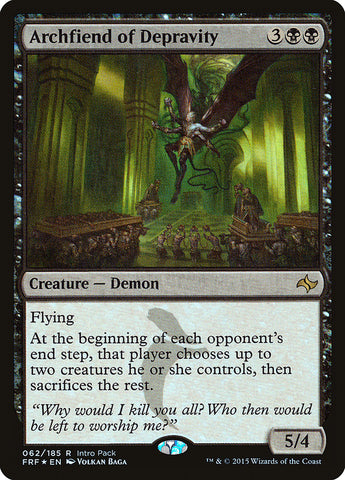 Archfiend of Depravity (Intro Pack) [Fate Reforged Promos] Magic: The Gathering