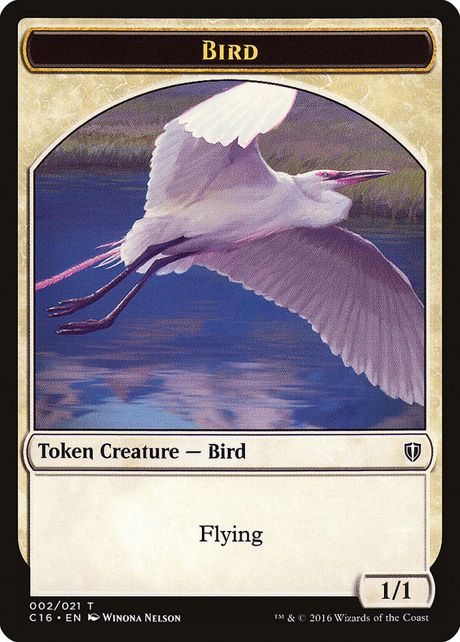 Myr // Bird (002) Double-Sided Token [Commander 2016 Tokens] Magic: The Gathering