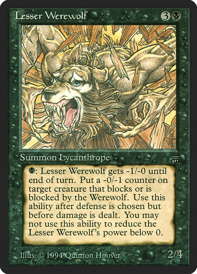 Lesser Werewolf [Legends] Magic: The Gathering