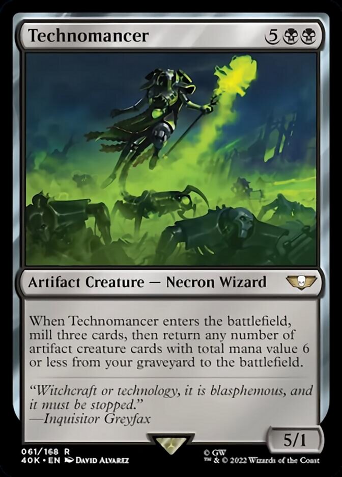 Technomancer (Surge Foil) [Warhammer 40,000] Magic: The Gathering
