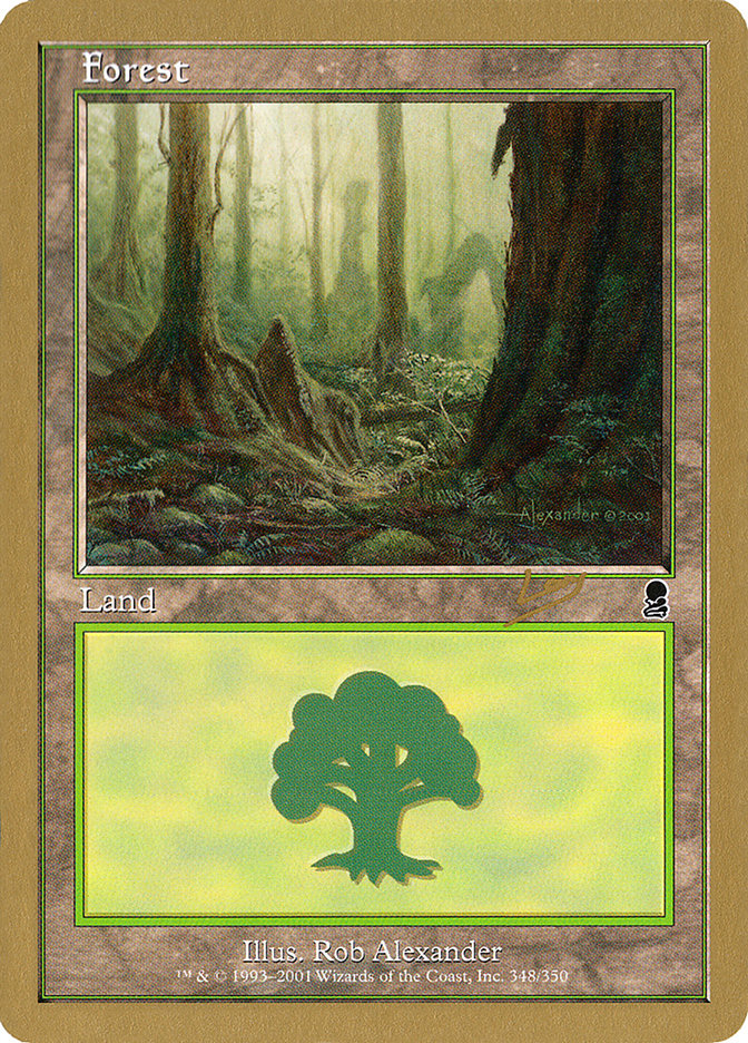 Forest (rl348) (Raphael Levy) [World Championship Decks 2002] Magic: The Gathering